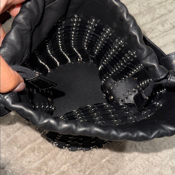 Paco Rabanne Black and Silver Crossbody Bag - Picture 4 of 5